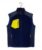 RLX RALPH LAURENアールエルエックスラルフローレン）の古着「フリースベスト」｜ネイビー×イエロー