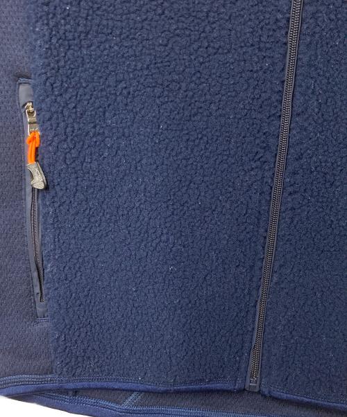 RLX RALPH LAUREN（アールエルエックスラルフローレン）RLX RALPH LAUREN (アールエルエックスラルフローレン) フリースベスト ネイビー×イエロー サイズ:Ｍの古着・服飾アイテム