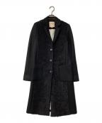 LENERレネール）の古着「モヘヤ混 チェスターコート」｜ブラック