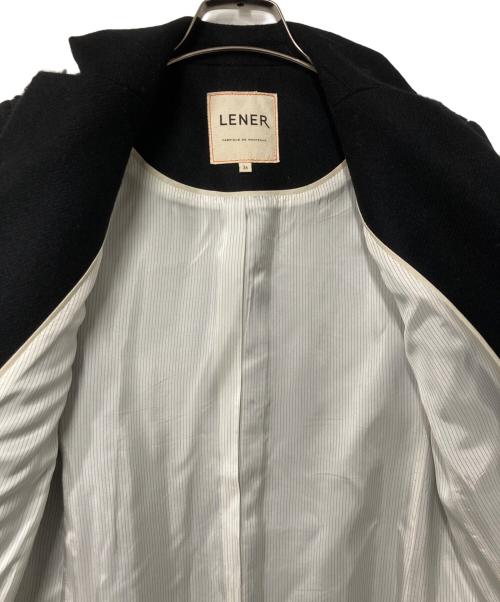 LENER（レネール）LENER (レネール) モヘヤ混 チェスターコート ブラック サイズ:36の古着・服飾アイテム