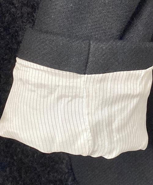 LENER（レネール）LENER (レネール) モヘヤ混 チェスターコート ブラック サイズ:36の古着・服飾アイテム