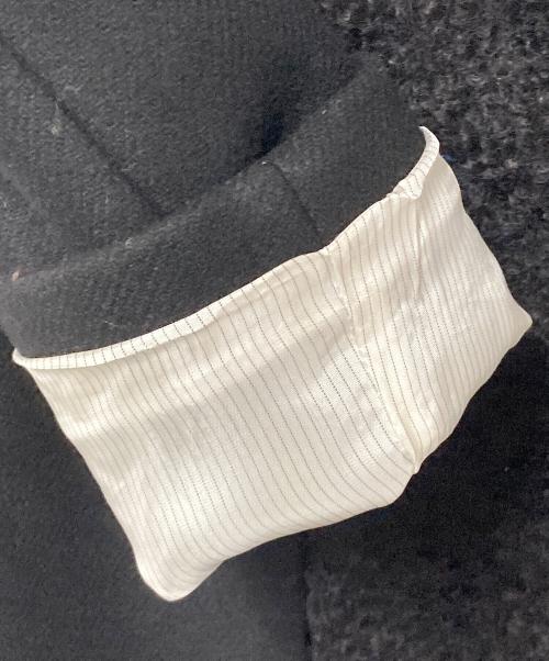 LENER（レネール）LENER (レネール) モヘヤ混 チェスターコート ブラック サイズ:36の古着・服飾アイテム