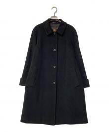 Burberry's（バーバリー）の古着「アンゴラ混 ステンカラーコート」｜ブラック