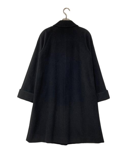 Burberry's（バーバリー）Burberry's (バーバリー) アンゴラ混 ステンカラーコート ブラック サイズ:38の古着・服飾アイテム
