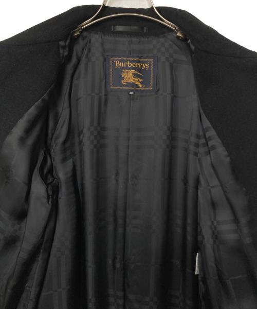 Burberry's（バーバリー）Burberry's (バーバリー) アンゴラ混 ステンカラーコート ブラック サイズ:38の古着・服飾アイテム