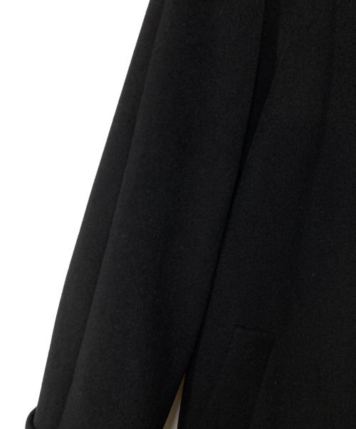 Burberry's（バーバリー）Burberry's (バーバリー) アンゴラ混 ステンカラーコート ブラック サイズ:38の古着・服飾アイテム