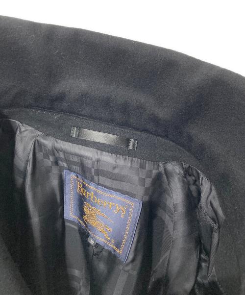 Burberry's（バーバリー）Burberry's (バーバリー) アンゴラ混 ステンカラーコート ブラック サイズ:38の古着・服飾アイテム