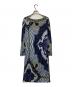 Emilio Pucci (エミリオ プッチ) 総柄レーヨンワンピース ネイビー×ブルー サイズ:38：6000円