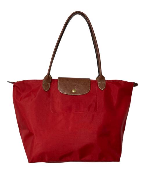 LONGCHAMP（ロンシャン）LONGCHAMP (ロンシャン) ル・プリアージュ トートバッグ レッドの古着・服飾アイテム