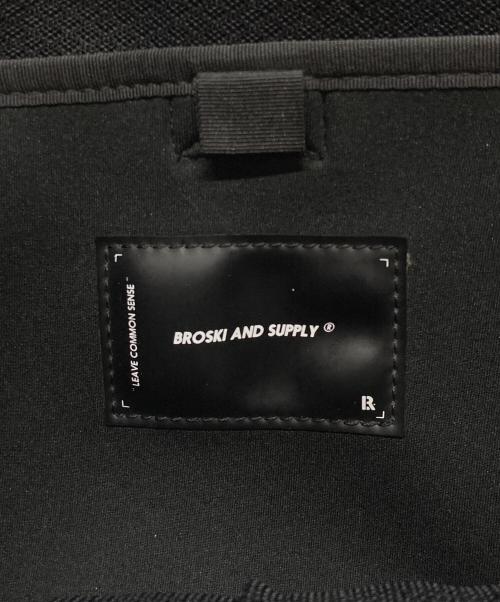 BROSKI and SUPPLY（ブロスキーアンドサプライ）BROSKI and SUPPLY (ブロスキーアンドサプライ) Adjust-pack / waterproof leather ブラックの古着・服飾アイテム
