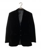 RALPH LAURENラルフローレン）の古着「ベルベットテーラードジャケット」｜ブラック