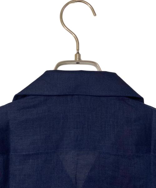 ARCODIO（アルコディオ）ARCODIO (アルコディオ) フレンチリネン 半袖プルオーバーシャツ ネイビー サイズ:Ｍの古着・服飾アイテム