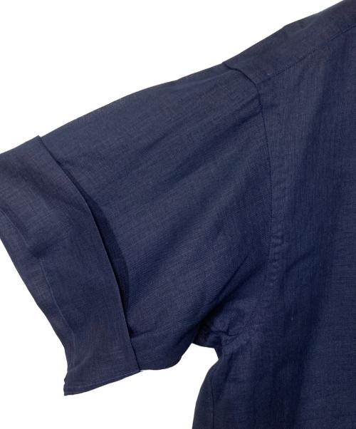 ARCODIO（アルコディオ）ARCODIO (アルコディオ) フレンチリネン 半袖プルオーバーシャツ ネイビー サイズ:Ｍの古着・服飾アイテム
