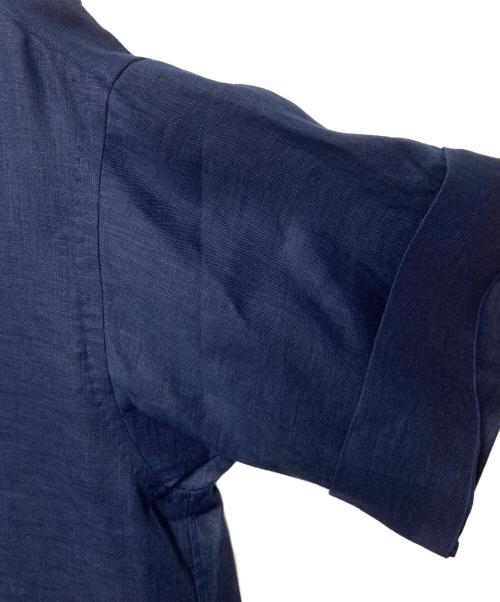 ARCODIO（アルコディオ）ARCODIO (アルコディオ) フレンチリネン 半袖プルオーバーシャツ ネイビー サイズ:Ｍの古着・服飾アイテム