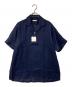 ARCODIO（アルコディオ）の古着「フレンチリネン 半袖プルオーバーシャツ」｜ネイビー