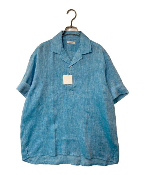 ARCODIO（アルコディオ）ARCODIO (アルコディオ) フレンチリネン 半袖プルオーバーシャツ スカイブルー サイズ:Ｍの古着・服飾アイテム