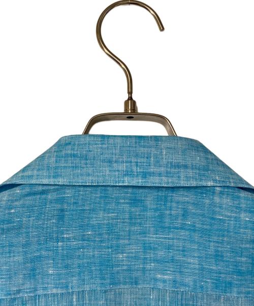 ARCODIO（アルコディオ）ARCODIO (アルコディオ) フレンチリネン 半袖プルオーバーシャツ スカイブルー サイズ:Ｍの古着・服飾アイテム