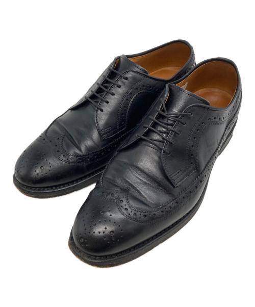 RALPH LAUREN（ラルフローレン）RALPH LAUREN (ラルフローレン) ウイングチップメダリオンシューズ ブラック サイズ:71/2の古着・服飾アイテム