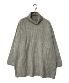 Spick and Span（スピック＆スパン）の古着「ラムウールチュニックタートルニット」｜グレー