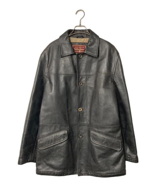 Marlboro Classics（マルボロクラッシクス）Marlboro Classics (マルボロクラッシクス) カウレザーコート ブラック サイズ:Lの古着・服飾アイテム