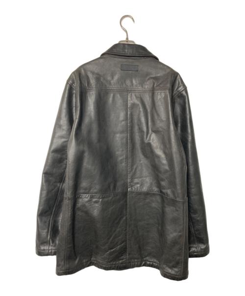 Marlboro Classics（マルボロクラッシクス）Marlboro Classics (マルボロクラッシクス) カウレザーコート ブラック サイズ:Lの古着・服飾アイテム