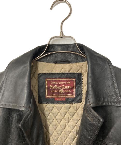 Marlboro Classics（マルボロクラッシクス）Marlboro Classics (マルボロクラッシクス) カウレザーコート ブラック サイズ:Lの古着・服飾アイテム