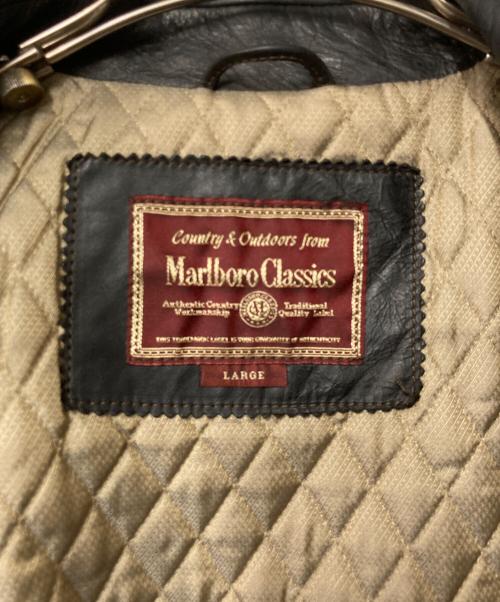 Marlboro Classics（マルボロクラッシクス）Marlboro Classics (マルボロクラッシクス) カウレザーコート ブラック サイズ:Lの古着・服飾アイテム