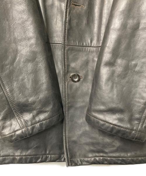 Marlboro Classics（マルボロクラッシクス）Marlboro Classics (マルボロクラッシクス) カウレザーコート ブラック サイズ:Lの古着・服飾アイテム