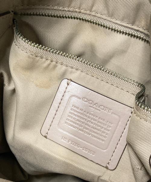 COACH（コーチ）COACH (コーチ) イーディー スエード切替トートバッグ ベージュの古着・服飾アイテム