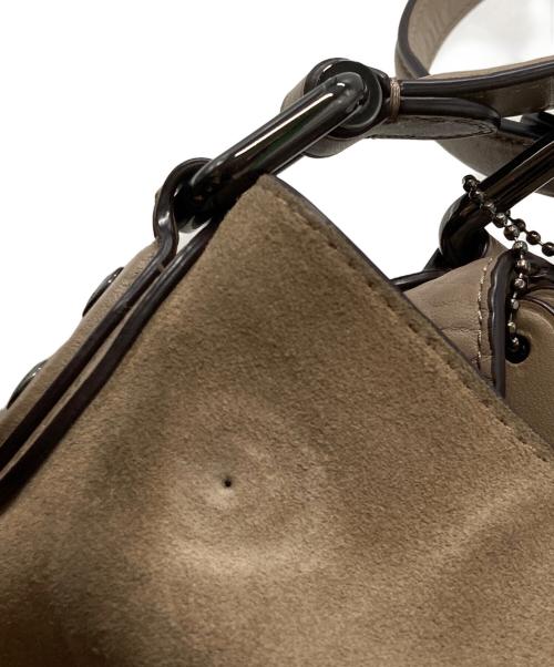 COACH（コーチ）COACH (コーチ) イーディー スエード切替トートバッグ ベージュの古着・服飾アイテム