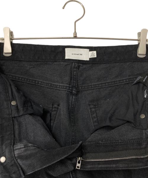 COACH（コーチ）COACH (コーチ) ブラック テイパー ジーンズ ブラック サイズ:W32(下記採寸参照)の古着・服飾アイテム