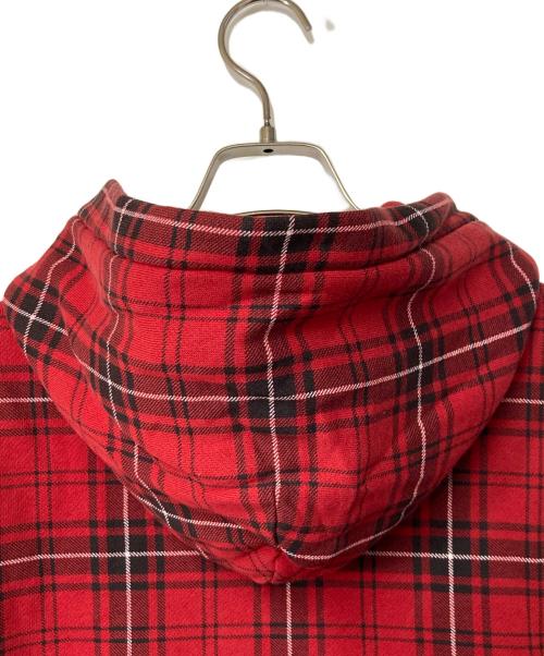 POLO RALPH LAUREN（ポロ・ラルフローレン）POLO RALPH LAUREN (ポロ・ラルフローレン) ポニー刺繍裏サーマルジップパーカー レッド×ブラック サイズ:XLの古着・服飾アイテム