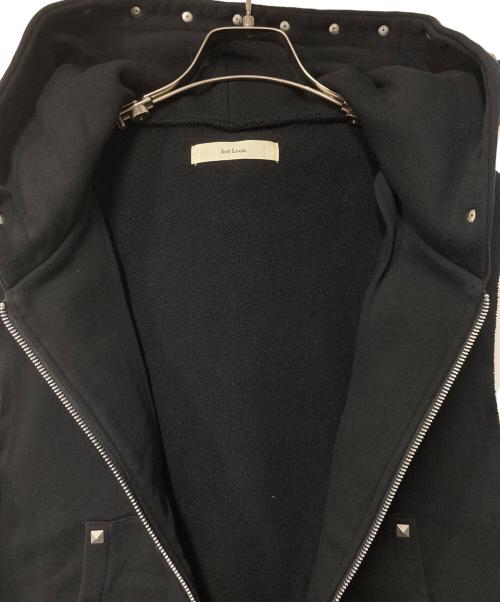 jent louis（ジェントルイス）jent louis (ジェントルイス) スタッズスリーブレスフーディ ブラック サイズ:Mの古着・服飾アイテム