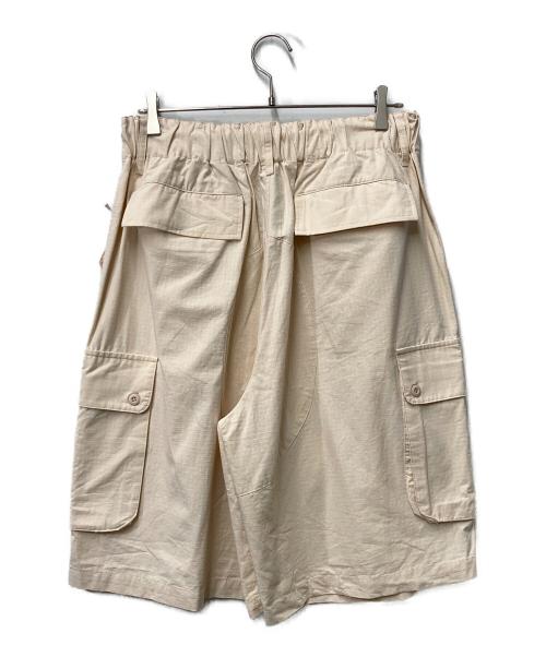 B.BALLSY（ボールジーブラザーズ）B.BALLSY (ボールジーブラザーズ) Ripstop Cargo Half Pants アイボリー サイズ:Fの古着・服飾アイテム