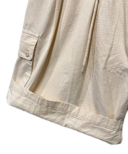 B.BALLSY（ボールジーブラザーズ）B.BALLSY (ボールジーブラザーズ) Ripstop Cargo Half Pants アイボリー サイズ:Fの古着・服飾アイテム