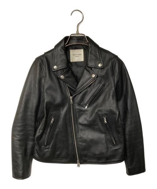 FREAK'S STORE（フリークスストア）FREAK'S STORE (フリークスストア) ゴートレザー ダブルライダースジャケット ブラック サイズ:Sの古着・服飾アイテム