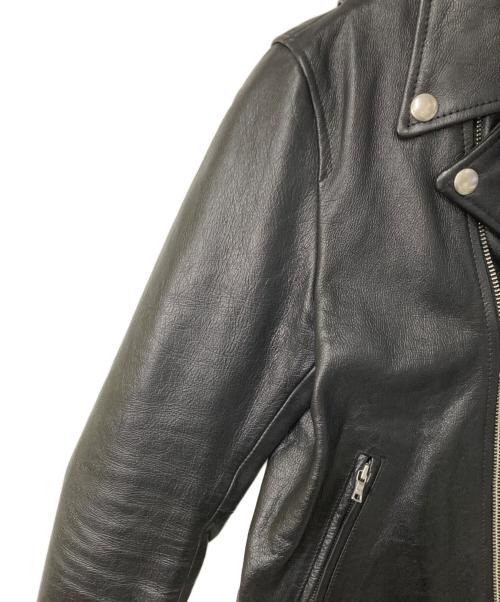 FREAK'S STORE（フリークスストア）FREAK'S STORE (フリークスストア) ゴートレザー ダブルライダースジャケット ブラック サイズ:Sの古着・服飾アイテム