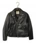 FREAK'S STORE（フリークスストア）の古着「ゴートレザー ダブルライダースジャケット」｜ブラック