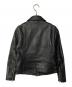 FREAK'S STORE (フリークスストア) ゴートレザー ダブルライダースジャケット ブラック サイズ:S：6000円