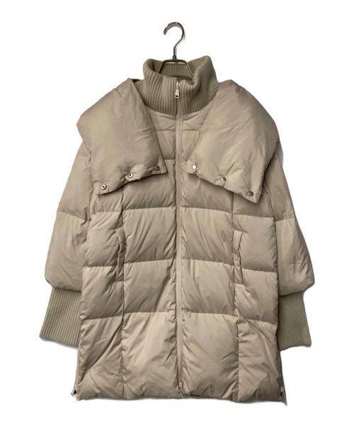 spoom.（スプーム）spoom. (スプーム) ダウンコート ベージュ サイズ:40の古着・服飾アイテム