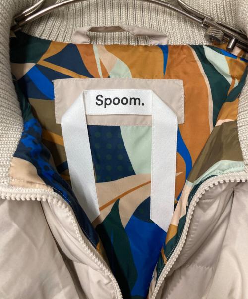 spoom.（スプーム）spoom. (スプーム) ダウンコート ベージュ サイズ:40の古着・服飾アイテム