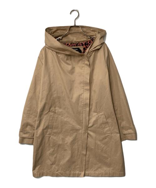 spoom.（スプーム）spoom. (スプーム) フーデッドコート ベージュ サイズ:40の古着・服飾アイテム