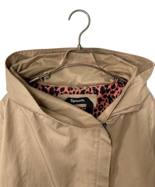 spoom.（スプーム）spoom. (スプーム) フーデッドコート ベージュ サイズ:40の古着・服飾アイテム