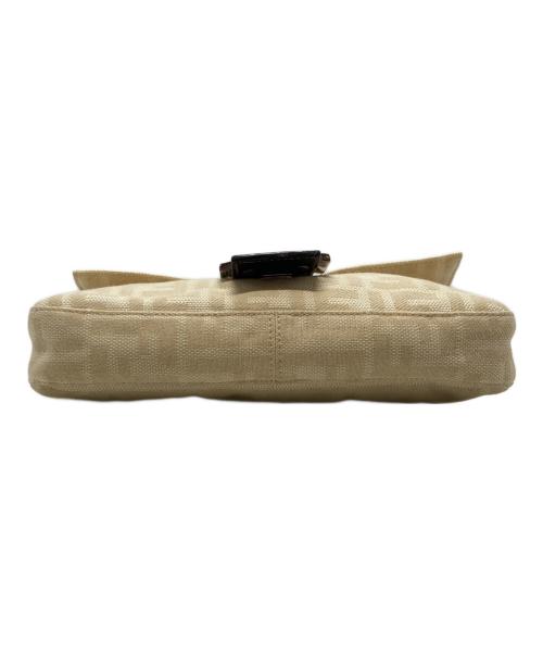 FENDI（フェンディ）FENDI (フェンディ) ズッカ マンマバケット ワンショルダー ハンドバッグ ベージュ×ブラウンの古着・服飾アイテム