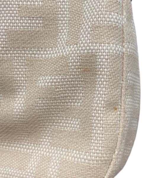 FENDI（フェンディ）FENDI (フェンディ) ズッカ マンマバケット ワンショルダー ハンドバッグ ベージュ×ブラウンの古着・服飾アイテム