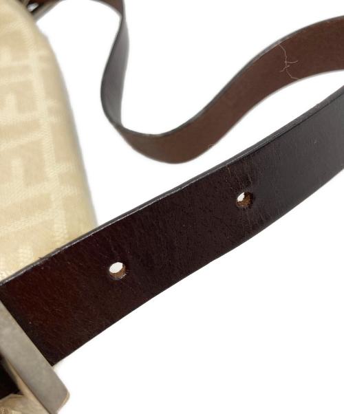 FENDI（フェンディ）FENDI (フェンディ) ズッカ マンマバケット ワンショルダー ハンドバッグ ベージュ×ブラウンの古着・服飾アイテム