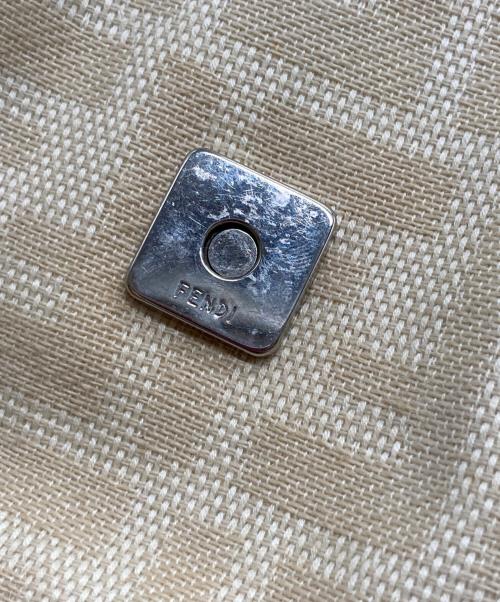 FENDI（フェンディ）FENDI (フェンディ) ズッカ マンマバケット ワンショルダー ハンドバッグ ベージュ×ブラウンの古着・服飾アイテム