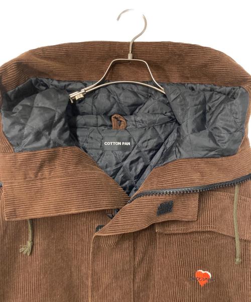 COTTON PAN（コットンパン）COTTON PAN (コットンパン) フーデッドコーデュロイジャケット ブラウン サイズ:2の古着・服飾アイテム