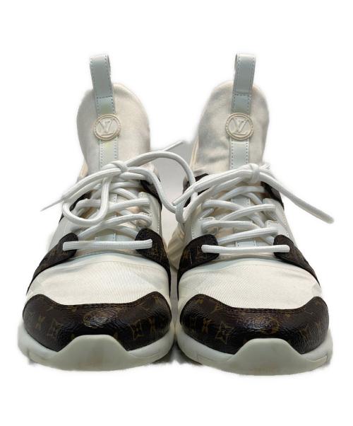 LOUIS VUITTON（ルイ ヴィトン）LOUIS VUITTON (ルイ ヴィトン) アフターゲームライン スニーカー ホワイト×ブラウン サイズ:37の古着・服飾アイテム