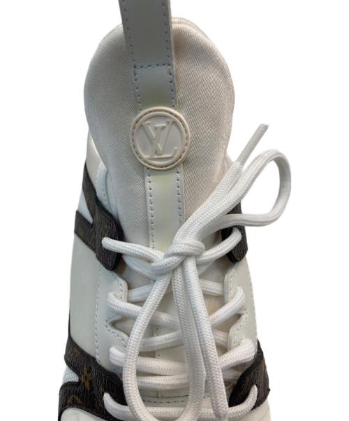 LOUIS VUITTON（ルイ ヴィトン）LOUIS VUITTON (ルイ ヴィトン) アフターゲームライン スニーカー ホワイト×ブラウン サイズ:37の古着・服飾アイテム